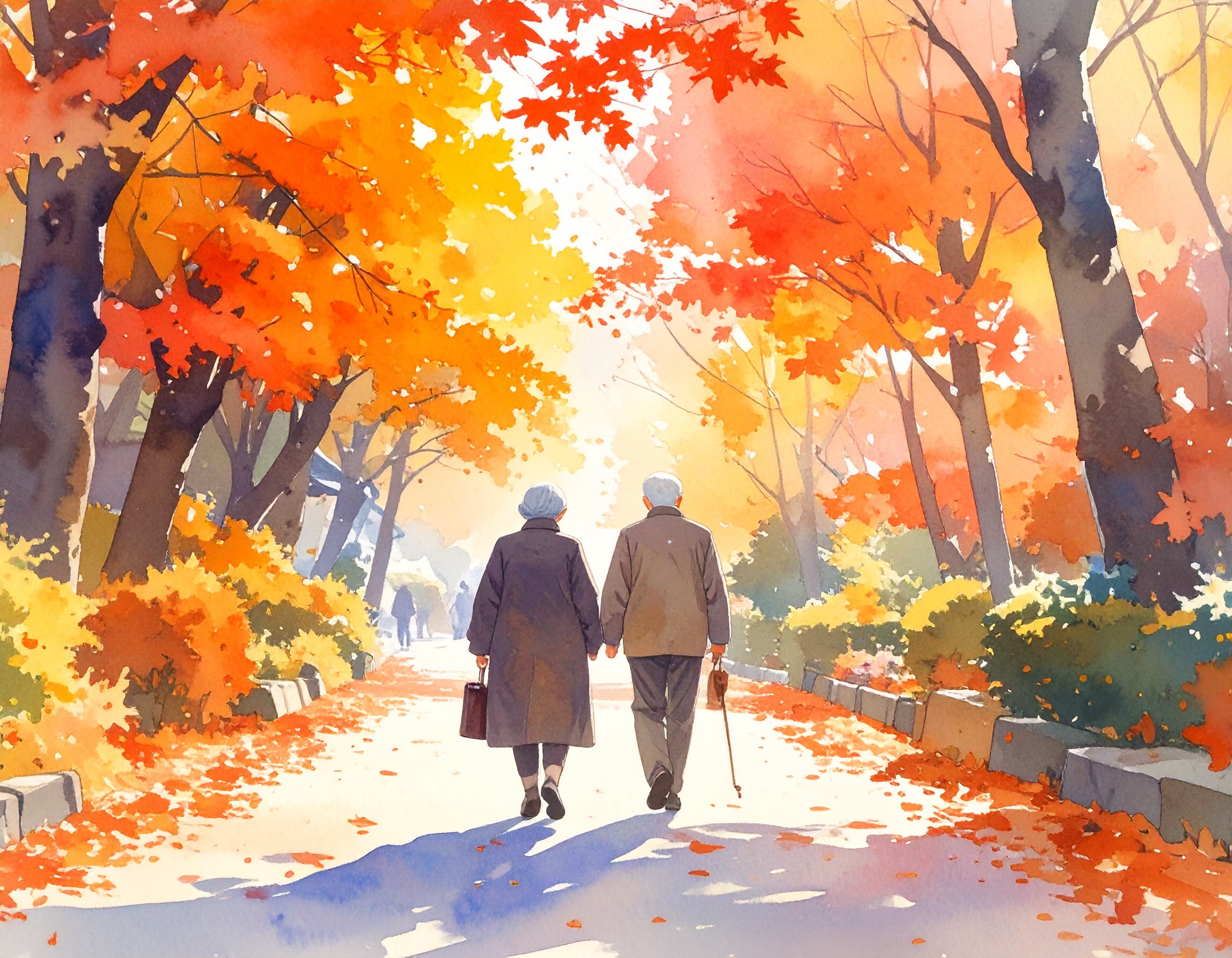 山好き故人へ捧ぐ絶景背景：人生を登りきった達成感を表現するデザイン